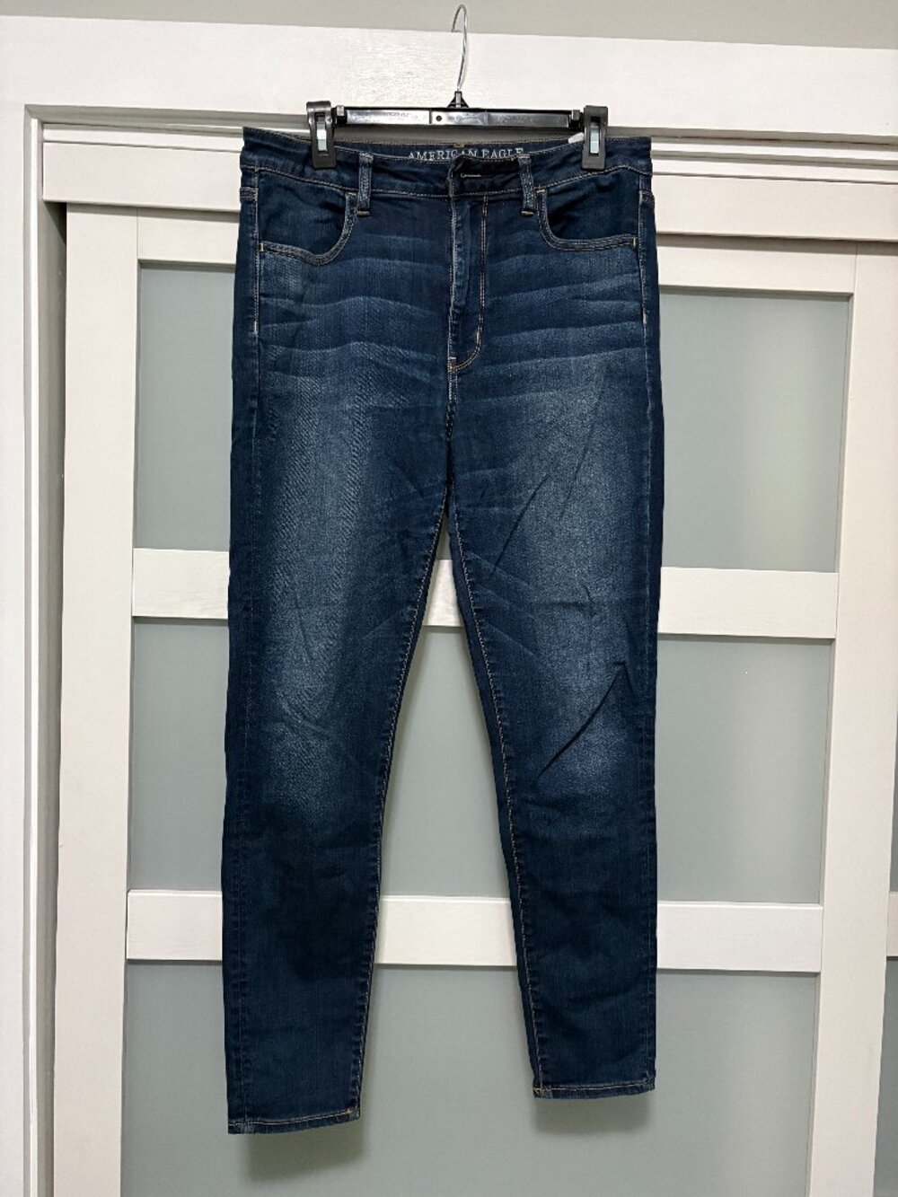 American Eagle Super Stretch Hi-Rise Jegging Jeans Ladies sz 12 pants EUC